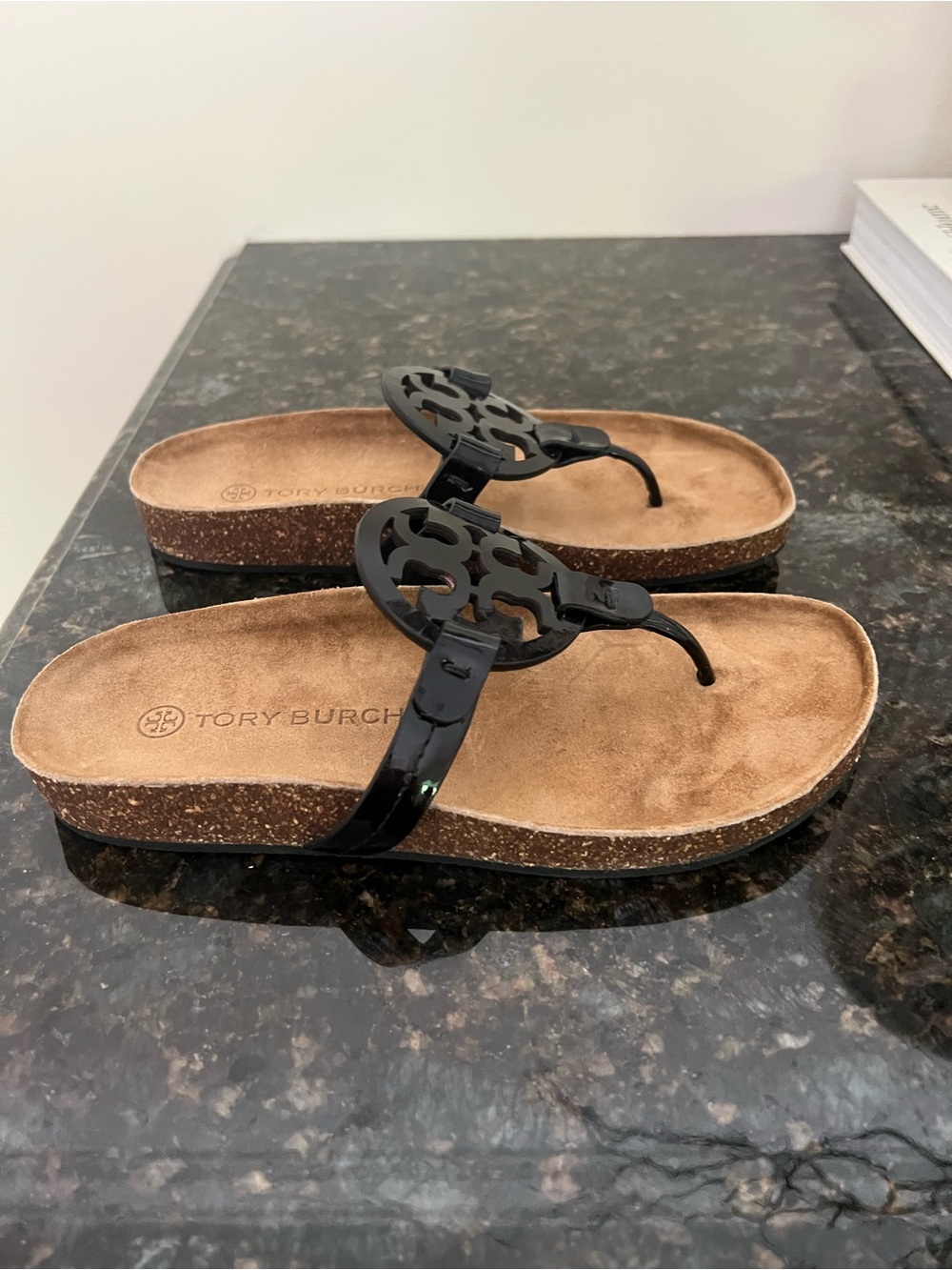 Tory Burch Cloud Miller Black
Patent Leather Sandals - Picture 6 of 9